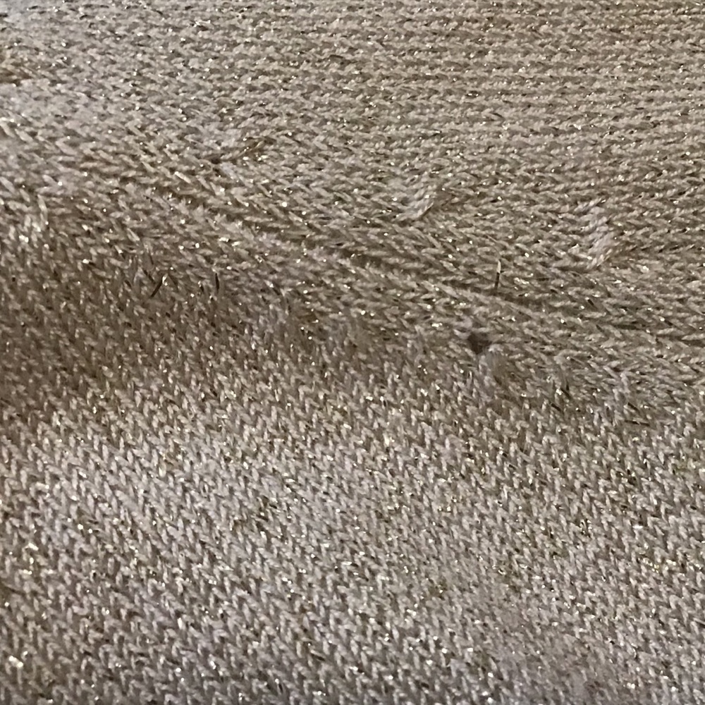 Jaclyn Smith Women’s Gold Metallic Sequins Sweater Party Winter Travel Sz Large - Picture 6 of 10
